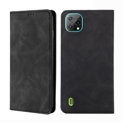 For Blackview A55 Pro Skin Feel Magnetic Horizontal Flip Leather Phone Case(Black) - More Brand by PMC Jewellery | Online Shopping South Africa | PMC Jewellery