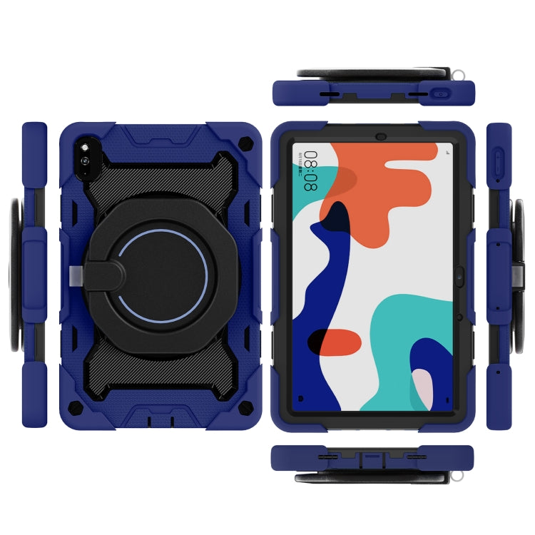 For Honor V6/Tablet V7 Armor Contrast Color Silicone + PC Tablet Case(Navy Blue) - Honor by PMC TechLife | Online Shopping South Africa | PMC TechLife | Buy Now Pay Later Mobicred