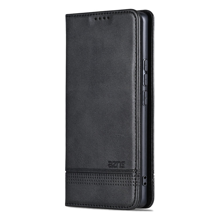 For vivo X100 AZNS Magnetic Calf Texture Leather Phone Case(Black) - free shipping - PMC Jewellery - Order now!