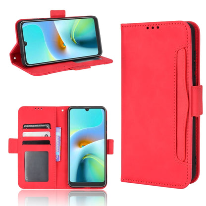 For Blackview A50 Skin Feel Calf Pattern Leather Phone Case(Red) - More Brand by PMC Jewellery | Online Shopping South Africa | PMC Jewellery | Buy Now Pay Later Mobicred