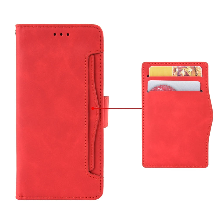 For Blackview A50 Skin Feel Calf Pattern Leather Phone Case(Red) - More Brand by PMC Jewellery | Online Shopping South Africa | PMC Jewellery | Buy Now Pay Later Mobicred