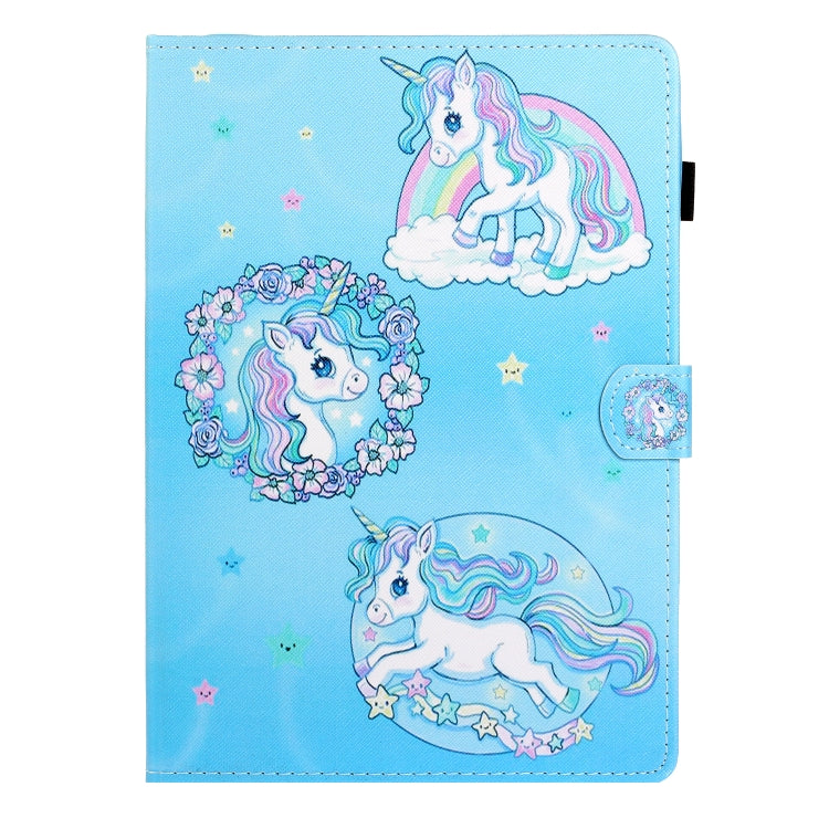 For Lenovo Tab M10 Plus 10.6 3rd Gen 2022 Coloured Drawing Smart Leather Tablet Case(Unicorn) - Lenovo by PMC TechLife | Online Shopping South Africa | PMC TechLife