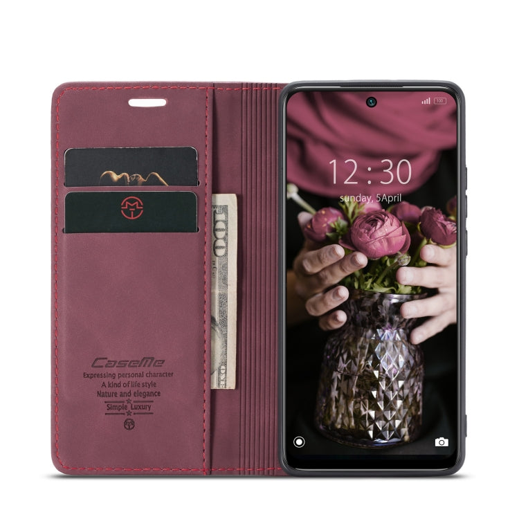 For Xiaomi Redmi Note 11 4G/Note 11S Global CaseMe 013 Multifunctional Horizontal Flip Leather Phone Case(Wine Red) - Xiaomi Cases by CaseMe | Online Shopping South Africa | PMC Jewellery | Buy Now Pay Later Mobicred