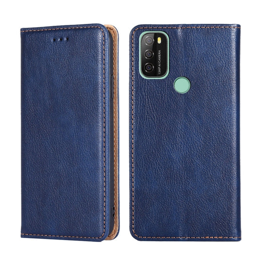 For Blackview A70 Gloss Oil Solid Color Magnetic Leather Phone Case(Blue) - More Brand by PMC Jewellery | Online Shopping South Africa | PMC Jewellery | Buy Now Pay Later Mobicred