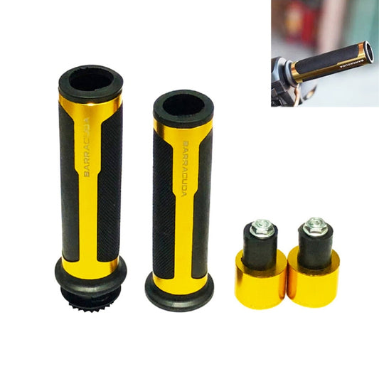 Motorcycle Modification Accessories Hand Grip Cover Handlebar Set(Gold) - Grips by PMC Jewellery | Online Shopping South Africa | PMC Jewellery