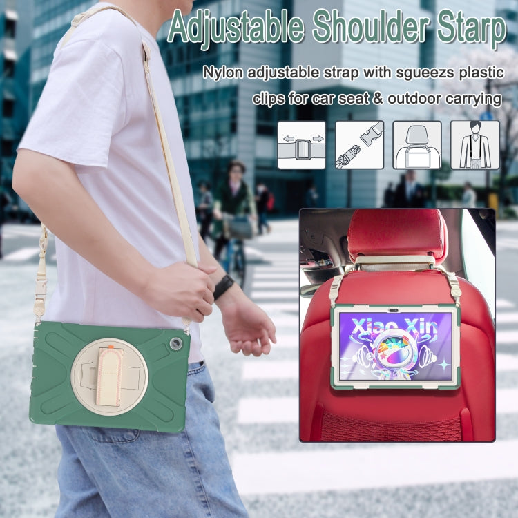 For Lenovo Tab M10 Plus 10.6 3rd Gen 2022 Silicone + PC Protective Tablet Case(Emerald Green) - Lenovo by PMC TechLife | Online Shopping South Africa | PMC TechLife | Buy Now Pay Later Mobicred
