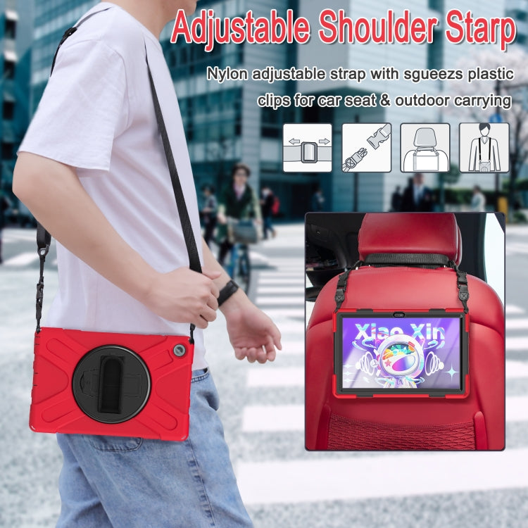 For Lenovo Tab M10 Plus 10.6 3rd Gen 2022 Silicone + PC Protective Tablet Case(Red) - Lenovo by PMC TechLife | Online Shopping South Africa | PMC TechLife | Buy Now Pay Later Mobicred