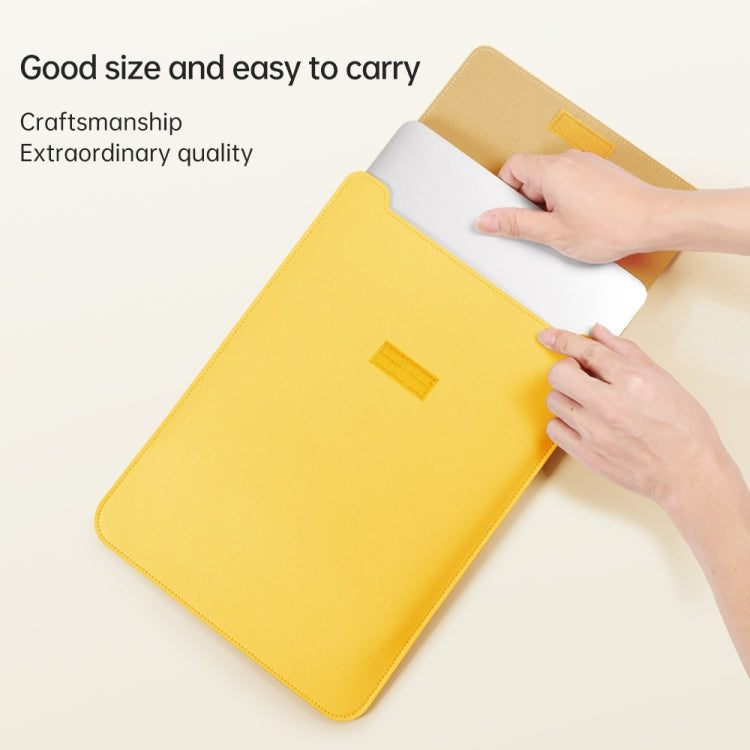 4 in 1 Lightweight and Portable Leather Computer Bag, Size:13/14 inches(Grey) - 13.3 inch by PMC TechLife | Online Shopping South Africa | PMC TechLife | Buy Now Pay Later Mobicred