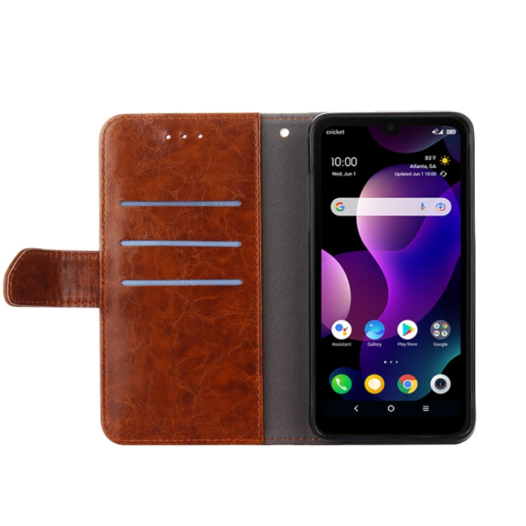 For Doogee X96 Pro Geometric Stitching Horizontal Flip Leather Phone Case(Dark Brown) - Doogee Cases by PMC Jewellery | Online Shopping South Africa | PMC Jewellery | Buy Now Pay Later Mobicred