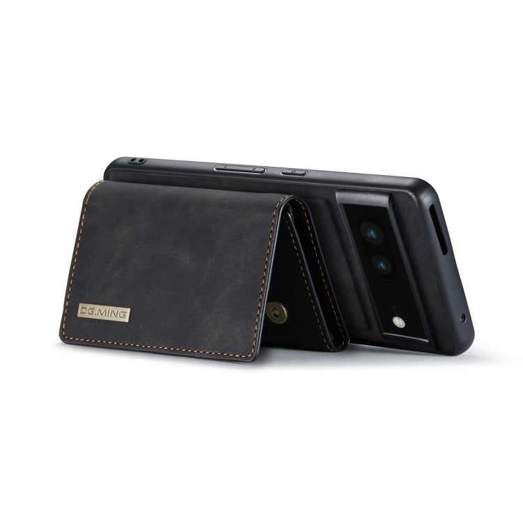 For Google Pixel 7 5G DG.MING M1 Series 3-Fold Multi Card Wallet + Magnetic Phone Case(Black) - Google Cases by DG.MING | Online Shopping South Africa | PMC TechLife | Buy Now Pay Later Mobicred