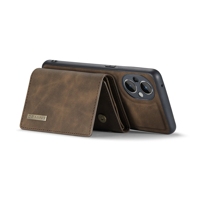 For OnePlus Nord N20 5G DG.MING M1 Series 3-Fold Multi Card Wallet + Magnetic Phone Case(Coffee) - OnePlus Cases by DG.MING | Online Shopping South Africa | PMC TechLife | Buy Now Pay Later Mobicred