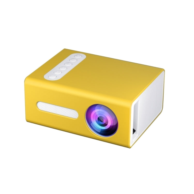 T300 25ANSI LED Portable Home Multimedia Game Projector, Plug Type:AU Plug(Yellow) - free shipping - PMC TechLife - Order now!