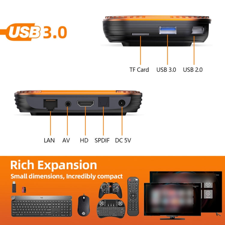 MECOOL HK1RBOX X4 4K TV Box, Android 11 Amlogic S905X4 CPU with RC 4GB+128GB(US Plug) - Amlogic S905 by MECOOL | Online Shopping South Africa | PMC TechLife | Buy Now Pay Later Mobicred