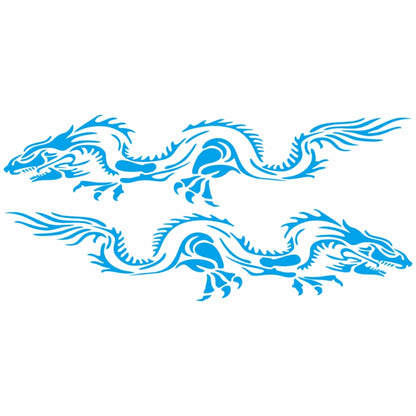 2 PCS/Set D-418 Dragon Totem Tribe Pattern Car Modified Decorative Sticker(Blue) - Decorative Sticker by PMC Jewellery | Online Shopping South Africa | PMC Jewellery | Buy Now Pay Later Mobicred