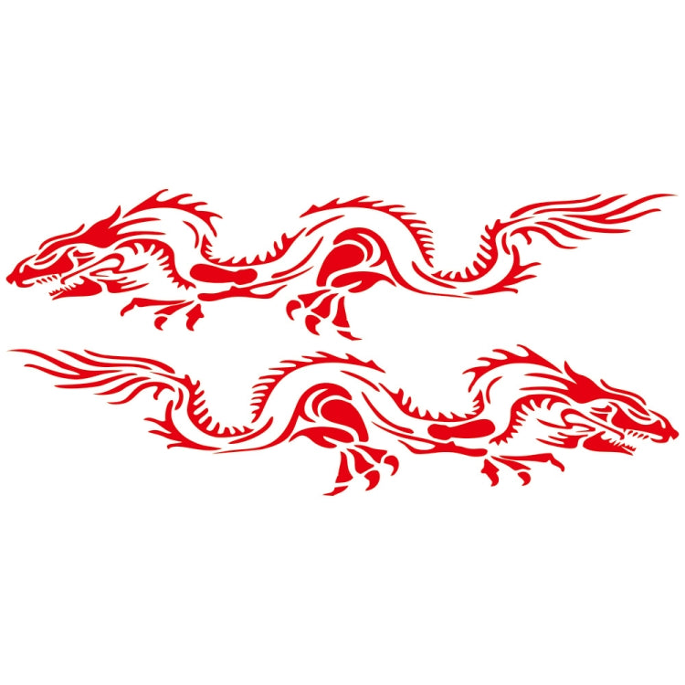 2 PCS/Set D-418 Dragon Totem Tribe Pattern Car Modified Decorative Sticker(Red) - Decorative Sticker by PMC TechLife | Online Shopping South Africa | PMC TechLife | Buy Now Pay Later Mobicred