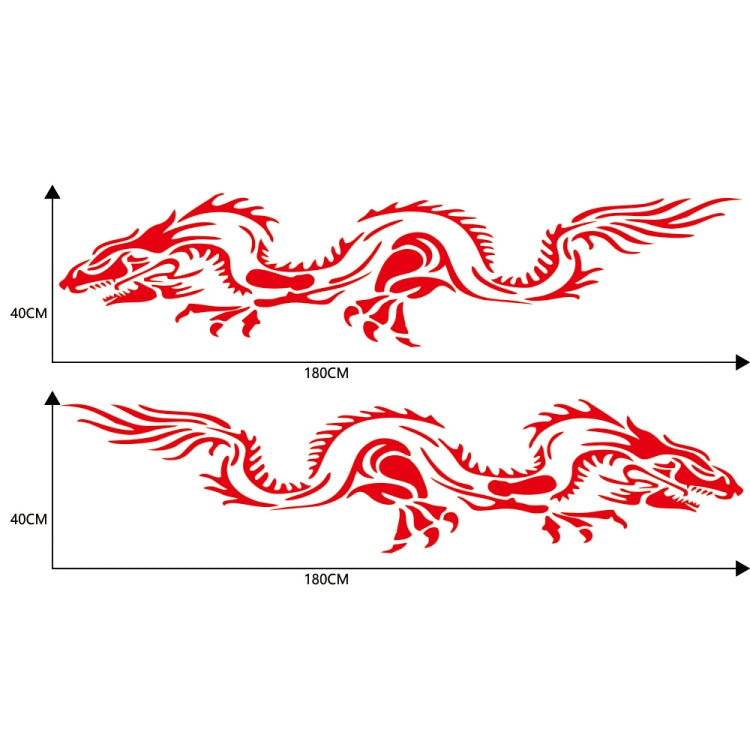 2 PCS/Set D-418 Dragon Totem Tribe Pattern Car Modified Decorative Sticker(Red) - Decorative Sticker by PMC TechLife | Online Shopping South Africa | PMC TechLife | Buy Now Pay Later Mobicred