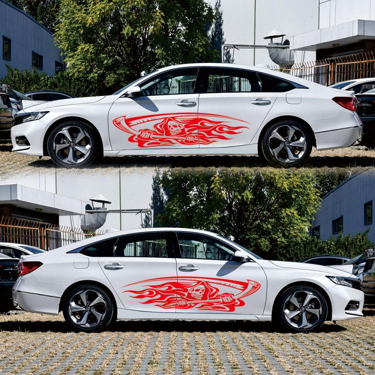 2 PCS/Set D-435 Grim Reaper Pattern Car Modified Decorative Sticker(Red) - Decorative Sticker by PMC TechLife | Online Shopping South Africa | PMC TechLife | Buy Now Pay Later Mobicred