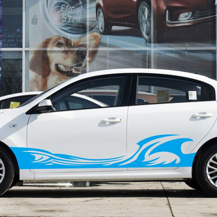 2 PCS/Set D-467 Waves Pattern Car Modified Decorative Sticker(Blue) - Decorative Sticker by PMC TechLife | Online Shopping South Africa | PMC TechLife | Buy Now Pay Later Mobicred