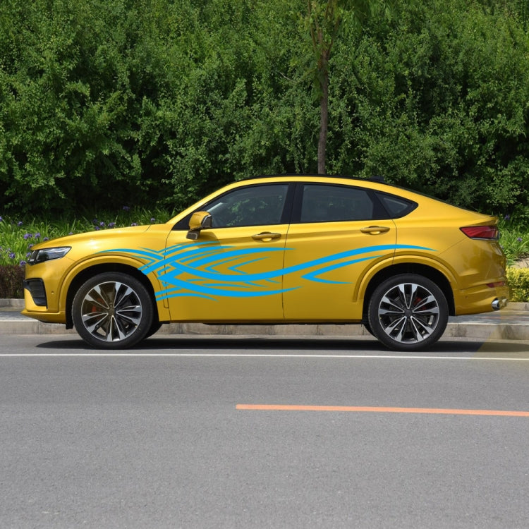 2 PCS/Set D-503 Totem Pattern Car Modified Decorative Sticker(Blue) - Decorative Sticker by PMC TechLife | Online Shopping South Africa | PMC TechLife | Buy Now Pay Later Mobicred