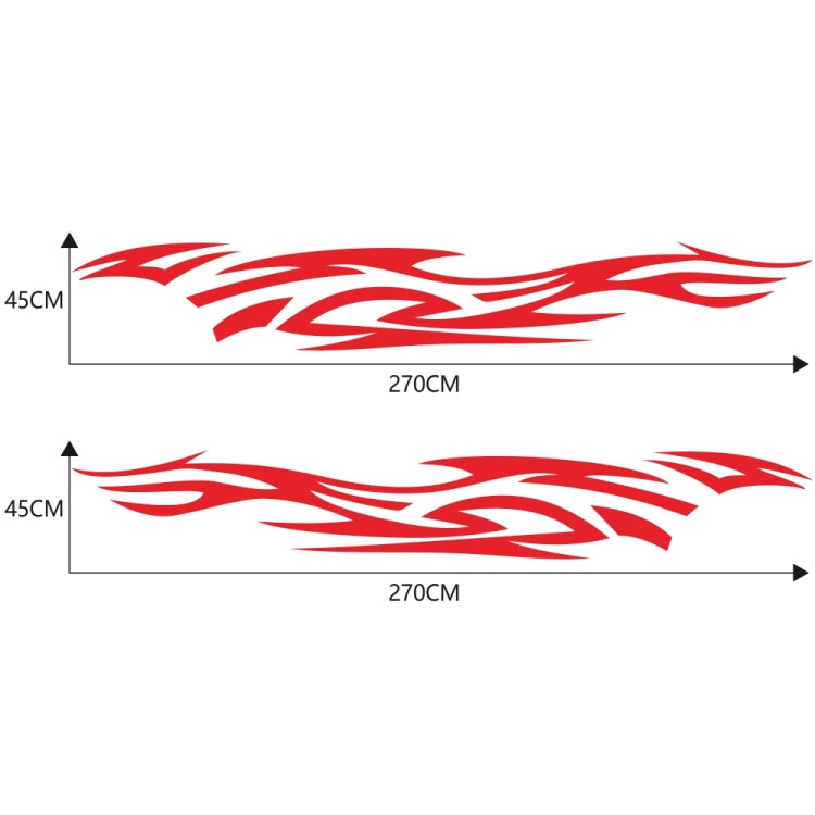 2 PCS/Set D-521 Fire Totem Pattern Car Modified Decorative Sticker(Red) - Decorative Sticker by PMC TechLife | Online Shopping South Africa | PMC TechLife | Buy Now Pay Later Mobicred