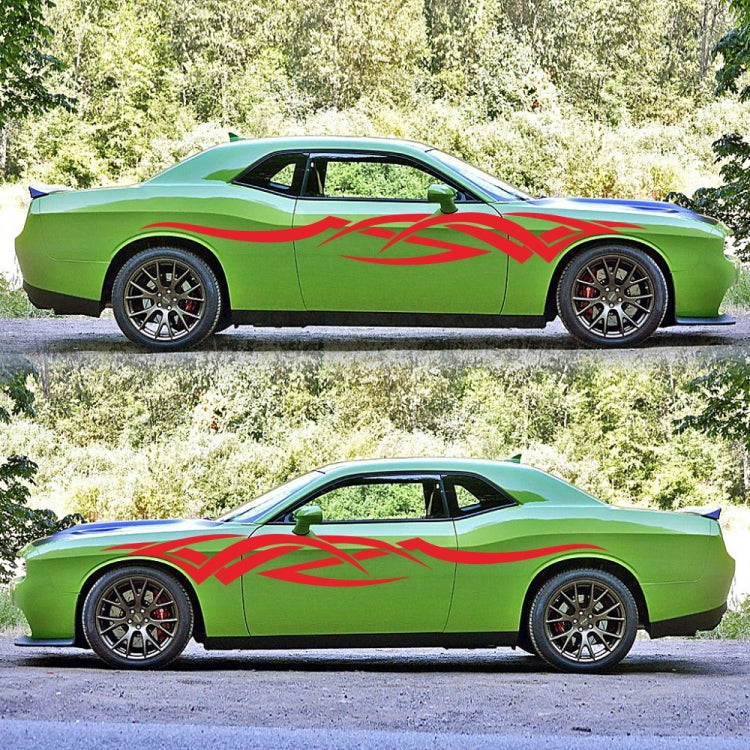 2 PCS/Set D-731 Totem Pattern Car Modified Decorative Sticker(Red) - free shipping - PMC TechLife - Order now!