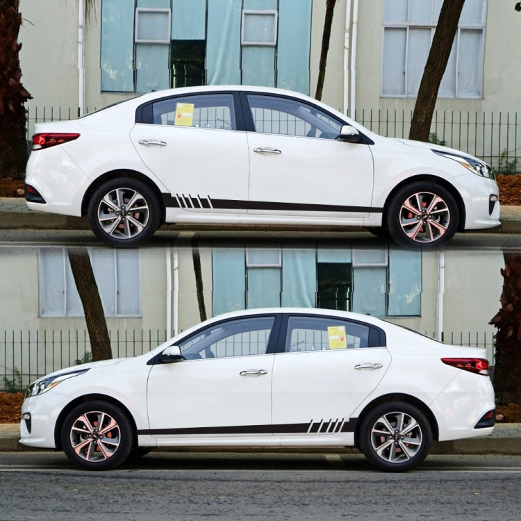 2 PCS/Set D-854 Stripe Pattern Car Modified Decorative Sticker(Black) - Decorative Sticker by PMC Jewellery | Online Shopping South Africa | PMC Jewellery | Buy Now Pay Later Mobicred