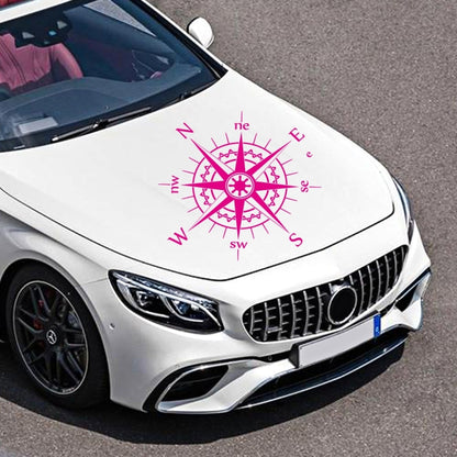 D-863 Compass Pattern Car Modified Decorative Sticker(Purple) - Decorative Sticker by PMC Jewellery | Online Shopping South Africa | PMC Jewellery | Buy Now Pay Later Mobicred