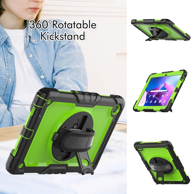 For Lenovo Tab M10 Plus 10.6 3rd Gen 2022 Silicone + PC Tablet Case(Yellow Green + Black) - Lenovo by PMC TechLife | Online Shopping South Africa | PMC TechLife | Buy Now Pay Later Mobicred
