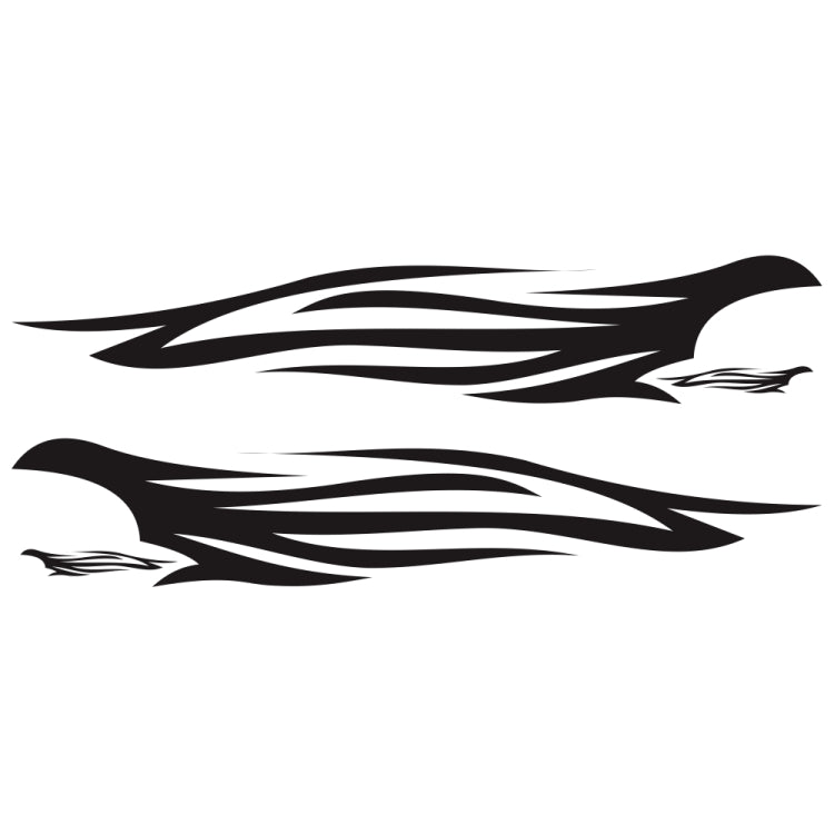 2 PCS/Set D-926 Fire Totem Pattern Car Modified Decorative Sticker(Black) - Decorative Sticker by PMC TechLife | Online Shopping South Africa | PMC TechLife | Buy Now Pay Later Mobicred