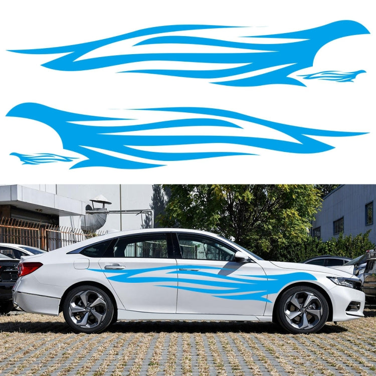 2 PCS/Set D-926 Fire Totem Pattern Car Modified Decorative Sticker(Blue) - Decorative Sticker by PMC TechLife | Online Shopping South Africa | PMC TechLife | Buy Now Pay Later Mobicred