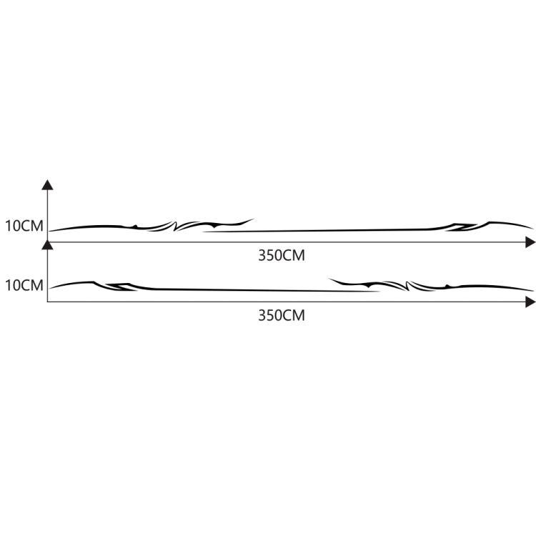 2 PCS/Set D-933 Lightning Pattern Car Modified Decorative Sticker(Black) - Decorative Sticker by PMC TechLife | Online Shopping South Africa | PMC TechLife | Buy Now Pay Later Mobicred
