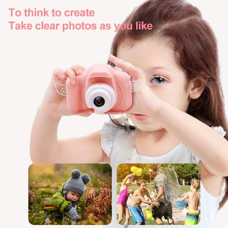 X2S 2.0 Inch LCD Screen Mini Children Camera Digital Camera, Resolution:HD Single Camera 1300W+ 32G Memory Card + Card Reader + Cartoon Stickers(Green) - Children Cameras by PMC TechLife | Online Shopping South Africa | PMC TechLife | Buy Now Pay Later Mobicred