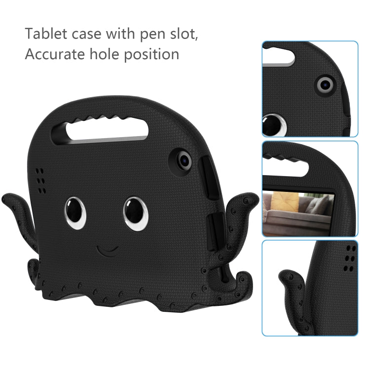For Amazon Kindle Fire HD 7 2019 / 2017 / 2015 Octopus EVA Shockproof Tablet Case with Screen Film & Shoulder Strap(Black) - Amazon by PMC TechLife | Online Shopping South Africa | PMC TechLife | Buy Now Pay Later Mobicred