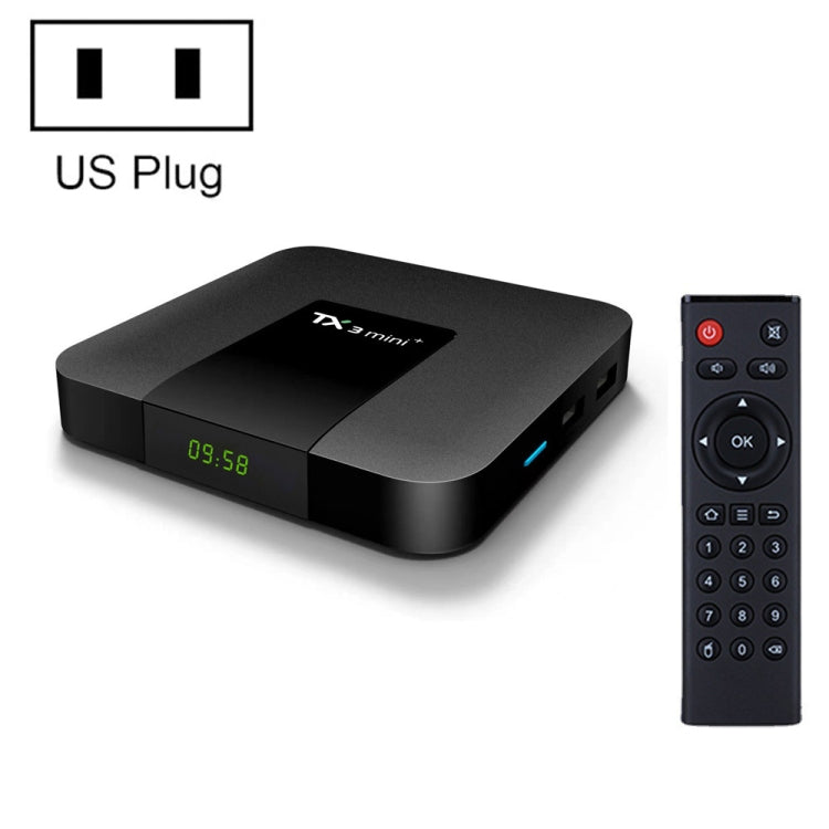 TX3 mini+  Android 11.0 Smart TV Box, Amlogic S905W2 Quad Core, Memory:4GB+32GB, 2.4GHz / 5GHz WiFi(US Plug) - Amlogic S905 by PMC TechLife | Online Shopping South Africa | PMC TechLife | Buy Now Pay Later Mobicred