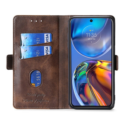 For Doogee X96 Pro Contrast Color Side Buckle Leather Phone Case(Blue + Grey) - Doogee Cases by PMC Jewellery | Online Shopping South Africa | PMC Jewellery | Buy Now Pay Later Mobicred