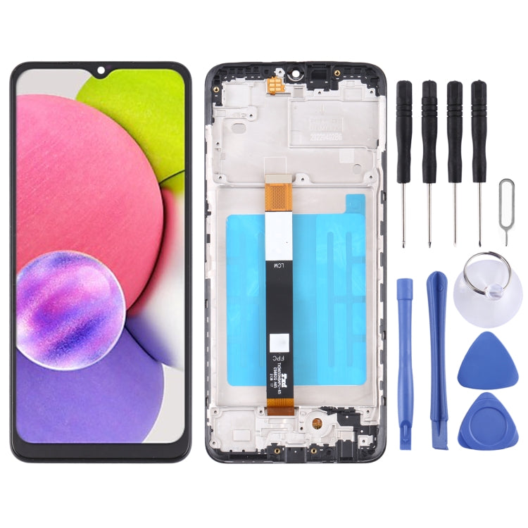 OEM LCD Screen For Samsung Galaxy A03s SM-A037U US Edition Digitizer Full Assembly with Frame - free shipping - PMc TechLife - Order now!