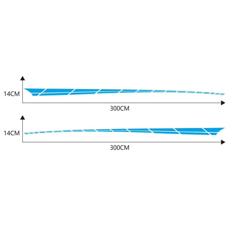 2 PCS/Set D-961 Checkered Flag Pattern Car Modified Decorative Sticker(Blue) - Decorative Sticker by PMC TechLife | Online Shopping South Africa | PMC TechLife | Buy Now Pay Later Mobicred