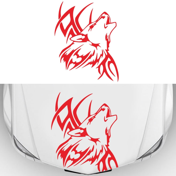 D-967 Wolf Tribe Pattern Car Modified Decorative Sticker(Red) - Decorative Sticker by PMC TechLife | Online Shopping South Africa | PMC TechLife | Buy Now Pay Later Mobicred
