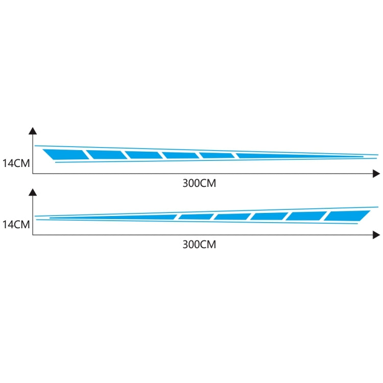 2 PCS/Set D-970 Checkered Flag Pattern Car Modified Decorative Sticker(Blue) - Decorative Sticker by PMC TechLife | Online Shopping South Africa | PMC TechLife | Buy Now Pay Later Mobicred