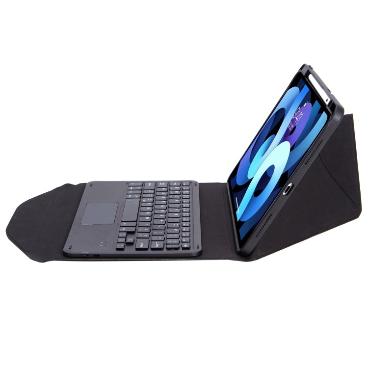 Z098B-A Pen Slot Touchpad Bluetooth Keyboard Leather Tablet Case For iPad Air 11 2025 / 2024 / Air 5 / Air 4(Black) - For iPad Air by PMC TechLife | Online Shopping South Africa | PMC TechLife | Buy Now Pay Later Mobicred