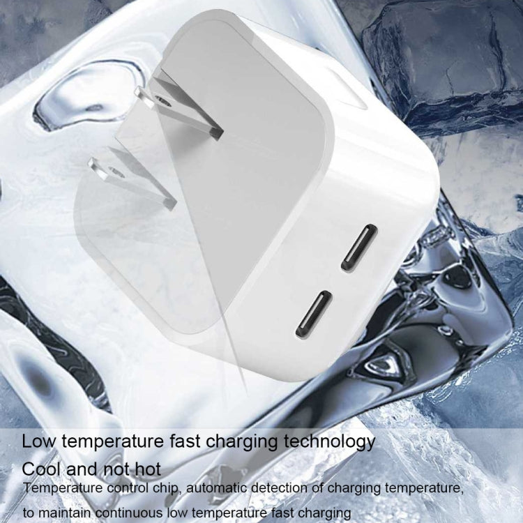PD 50W Dual USB-C / Type-C Ports Charger(US Plug) - free shipping - PMC Jewellery - Order now!