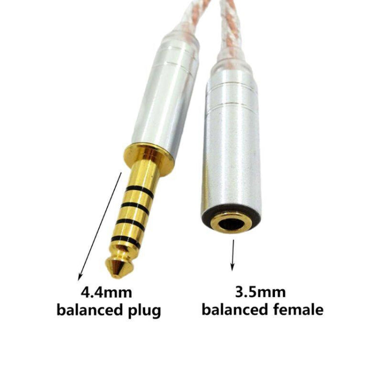 ZS0156 Balanced Inter-conversion Audio Cable(4.4 Balanced Male to 3.5 Balanced Female) - Headset Accessories by PMC Jewellery | Online Shopping South Africa | PMC Jewellery | Buy Now Pay Later Mobicred