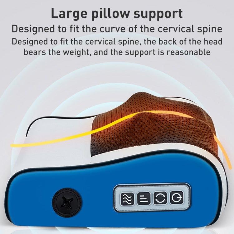 Multifunctional Hot Compress Neck Massager Car Cervical Spine Massage Pillow(Blue Six Keys) - Seat Accessories by PMC TechLife | Online Shopping South Africa | PMC TechLife | Buy Now Pay Later Mobicred