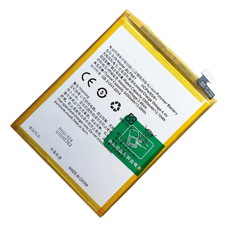 BLP661 3400mAh Li-Polymer Battery Replacement For OPPO A3 / F7 - For OPPO by PMC Jewellery | Online Shopping South Africa | PMC Jewellery | Buy Now Pay Later Mobicred