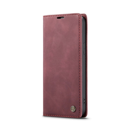 For iPhone 14 Pro CaseMe-013 Multifunctional Retro Frosted Leather Phone Case(Wine Red) - iPhone 14 Pro Cases by CaseMe | Online Shopping South Africa | PMC Jewellery | Buy Now Pay Later Mobicred