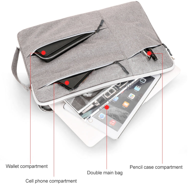 C310 Portable Casual Laptop Handbag, Size:15.4-16 inch(Black) - 13.3 inch by PMC TechLife | Online Shopping South Africa | PMC TechLife | Buy Now Pay Later Mobicred