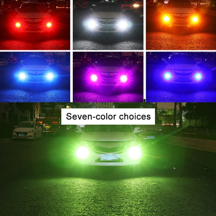 1 Pair 1157 12V 7W Continuous Car LED Fog Light(Lime Light) - Fog / Driving Lights by PMC Jewellery | Online Shopping South Africa | PMC Jewellery | Buy Now Pay Later Mobicred