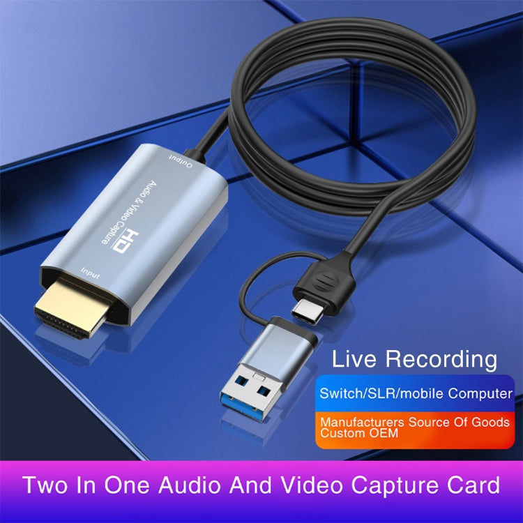 Z36 HDMI/M Male to USB-Type C/M Male HD Video Capture Card, Length: 2m - Video Capture Solutions by PMC Jewellery | Online Shopping South Africa | PMC Jewellery | Buy Now Pay Later Mobicred