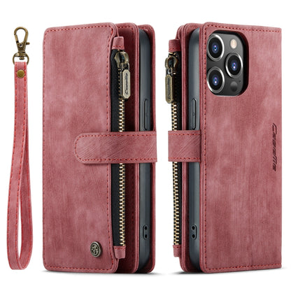 For iPhone 14 Pro Max CaseMe C30 Multifunctional Phone Leather Case (Red) - iPhone 14 Pro Max Cases by CaseMe | Online Shopping South Africa | PMC Jewellery | Buy Now Pay Later Mobicred