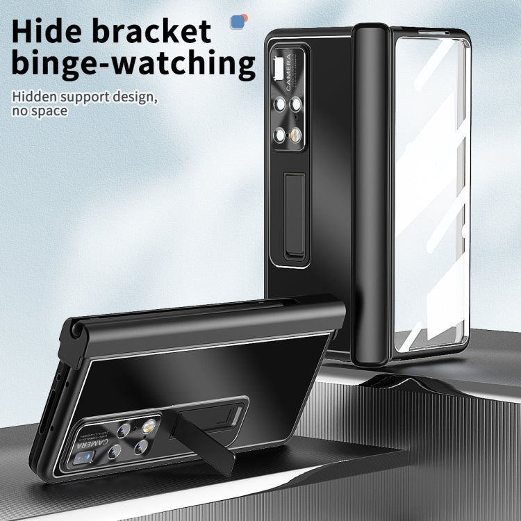 For Huawei Mate X2 Aluminum Alloy Double Hinge Shockproof Phone Protective Case(Black) - Huawei Cases by PMC TechLife | Online Shopping South Africa | PMC TechLife | Buy Now Pay Later Mobicred